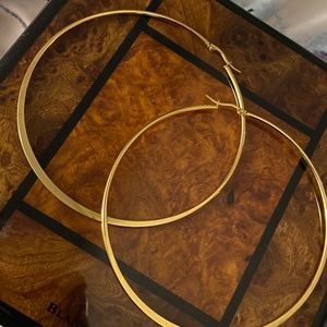 Oversized Stainless Steel Hoops